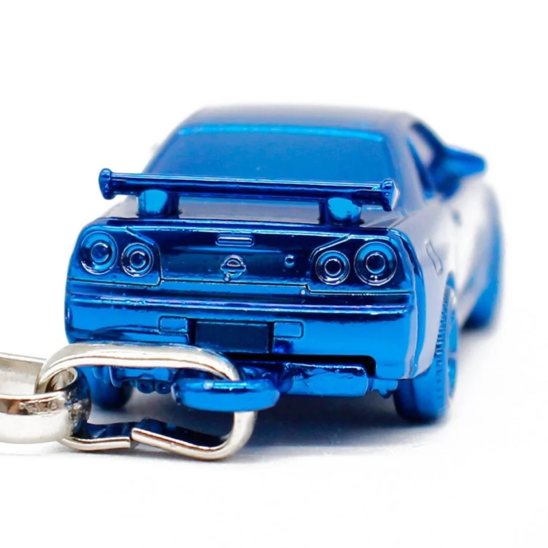 日産スカイラインGT-R(R34)のミニカーの背面